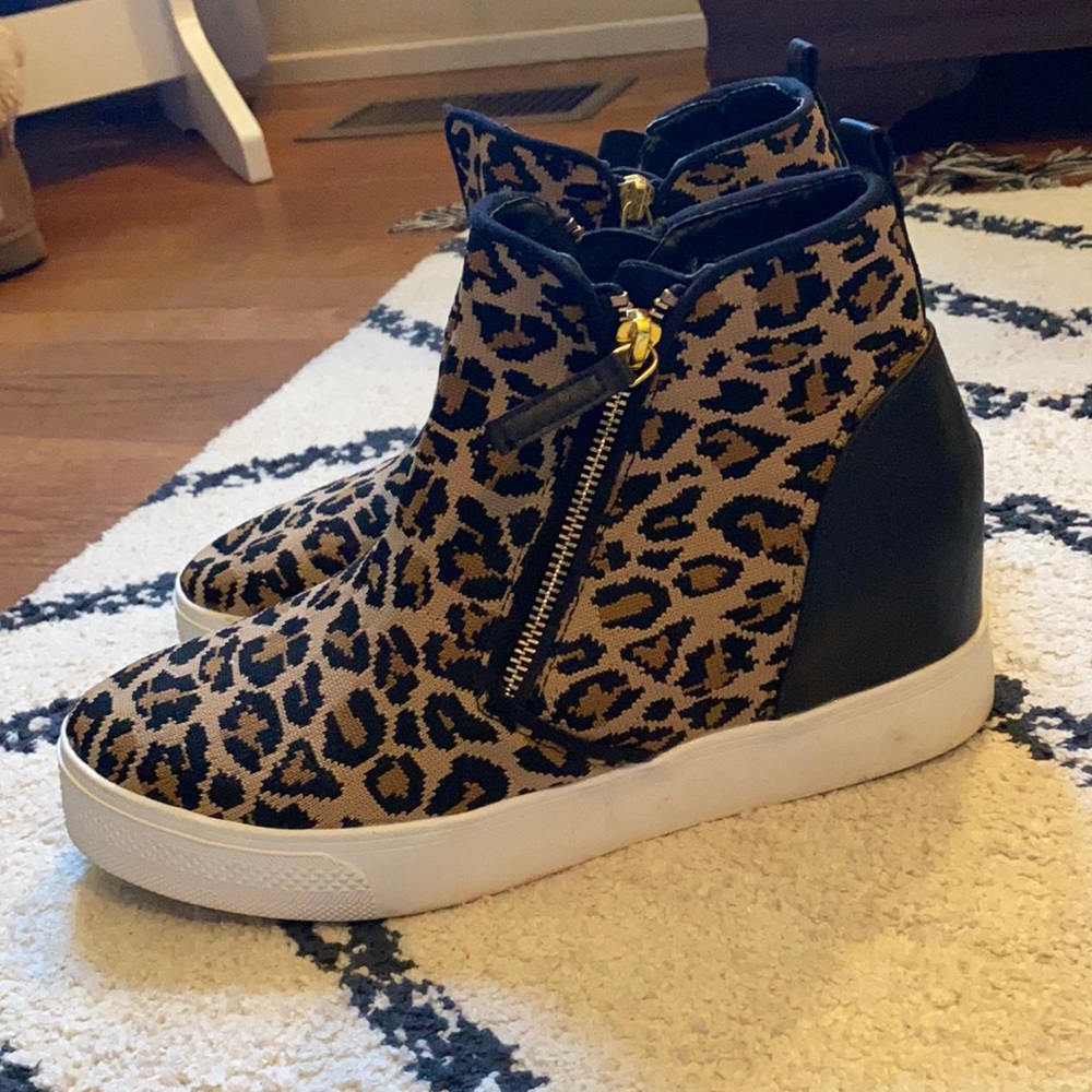Steve Madden loxley Leopard sneakers